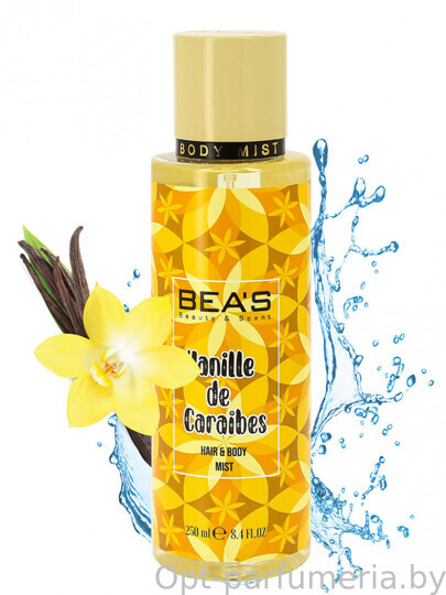 Мист для тела и волос Beas Body & Hair Vanille De Carabies 250 ml