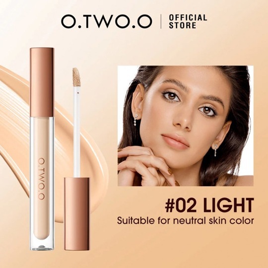 Консилер O.TWO.O High coverage liquid concealer №02 Light 5.5g (арт.9998)