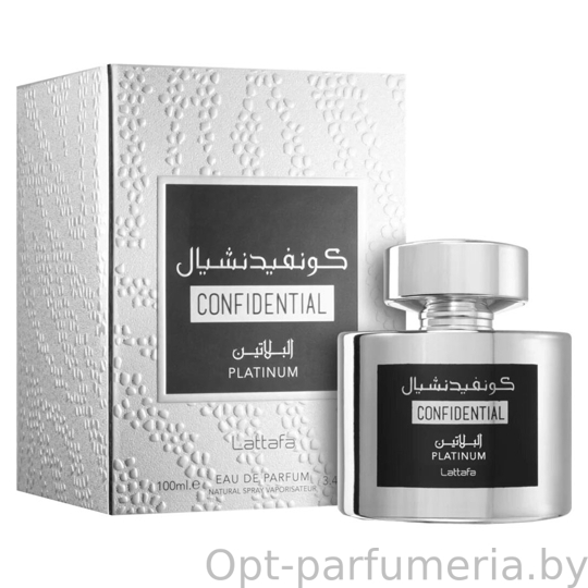 Lattafa Confidential Platinum For Men edp 100 ml