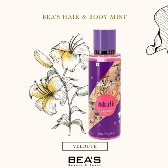 Мист для тела и волос Beas Body & Hair Veloute 250 ml