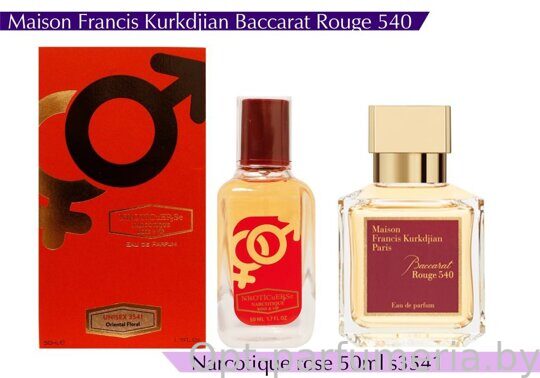 NARKOTIC ROSE & VIP (Maison Francis Kurkdjian Baccarat Rouge 540) 50ml Артикул: 3541-50