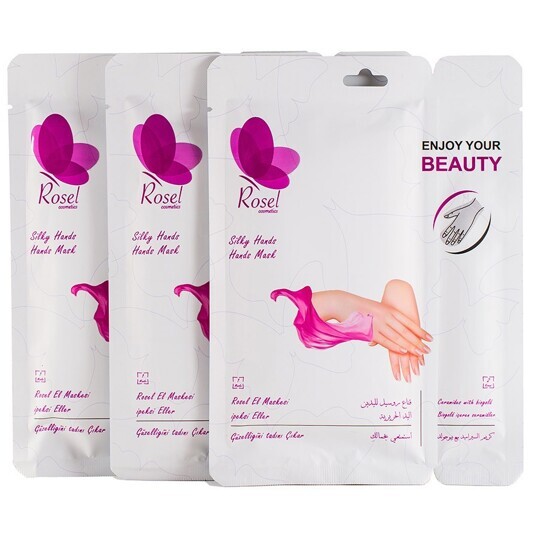 Шелковистая маска для рук Rosel Silky Hands 36g и крем для рук 6g