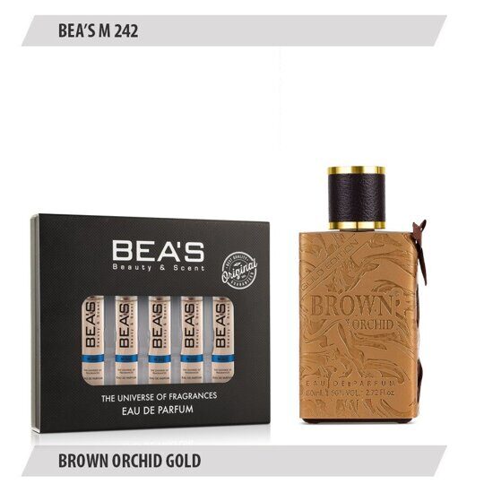 Парфюмерный набор BEAS Brown Orchid Gold men 5*5 ml M242