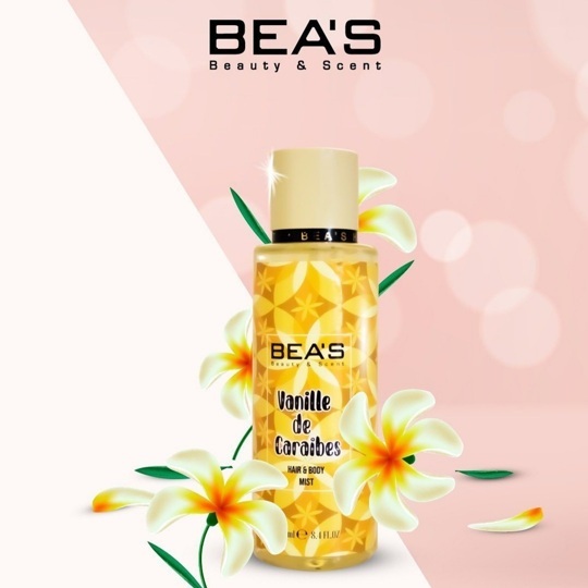 Мист для тела и волос Beas Body & Hair Vanille De Carabies 250 ml