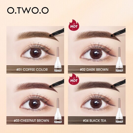 O.TWO.O Гель для бровей Dark Brown №02, 5 g (арт.SC029)