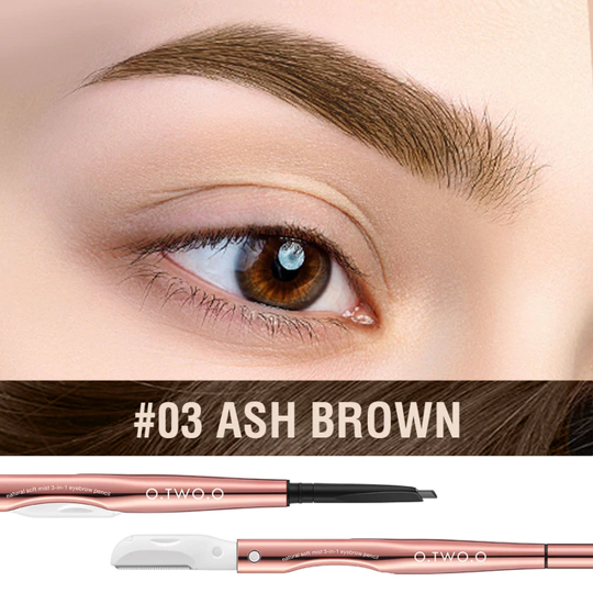 Карандаш для бровей O.TWO.O №03 "ASH BROWN" (арт. SC047) 0.12 g