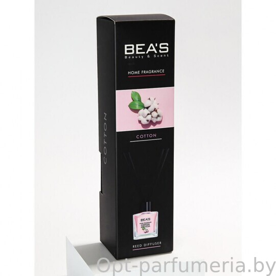 Ароматический диффузор с палочками Beas Cotton - Хлопок - 50 ml