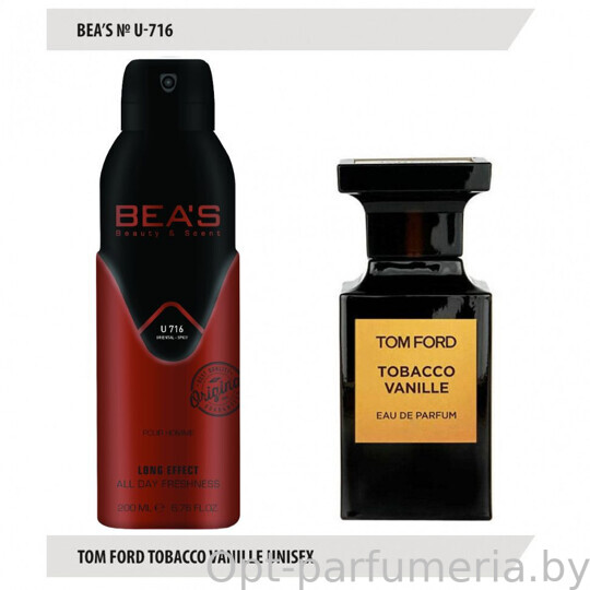 Дезодорант Beas Tom Ford Tobacco Vanille Unisex 200 мл арт. U 716