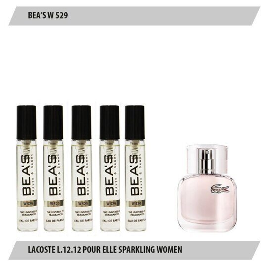 Парфюмерный набор BEAS Lacoste L.12.12 Pour Elle Sparkling Women 5*5 ml W529