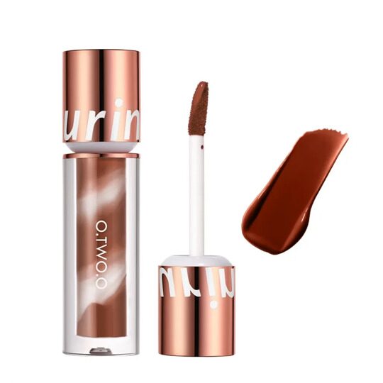 Водостойкая матовая помада O.TWO.O New Trending Lip Gloss Marbling Water Proof Matt Finish Lip Stick SC057 №10 Темно-ягодный