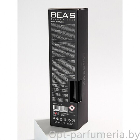 Ароматический диффузор с палочками Beas Cotton - Хлопок - 50 ml