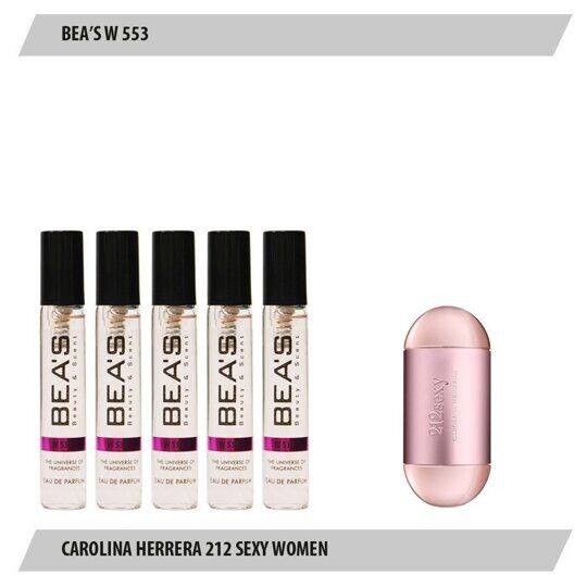 Парфюмерный набор BEAS Carolina Herrera 212 Sexy Women 5*5 ml W553