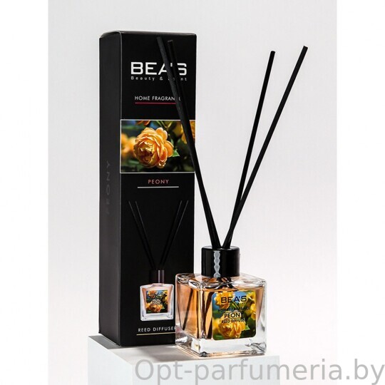 Ароматический диффузор с палочками Beas Peony - Пион - 50 ml