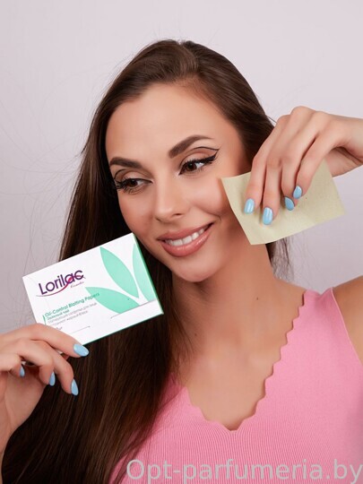 Матирующие салфетки для лица Lorilac Зеленый чай Oil-Control Blotting Papers 100шт C031