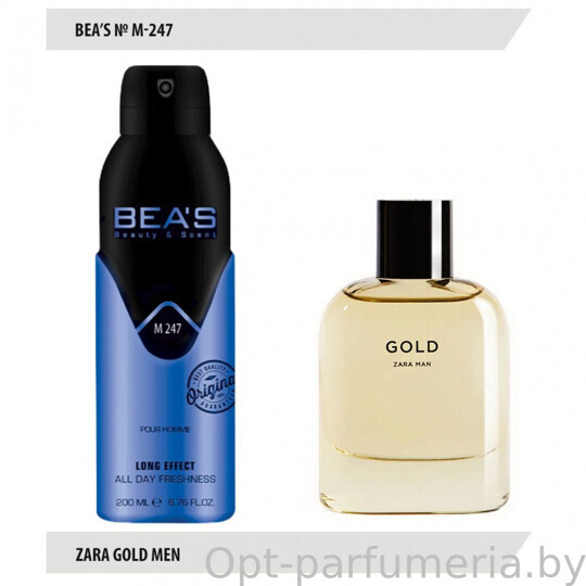 Дезодорант Beas Zara Gold For Men deo 200 мл арт.M 247