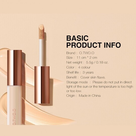 Консилер O.TWO.O High coverage liquid concealer №03 Honey 5.5g (арт.9998)