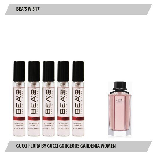 Парфюмерный набор BEAS Gucci Flora By Gucci Gorgeous Gardenia Women 5*5 ml W517