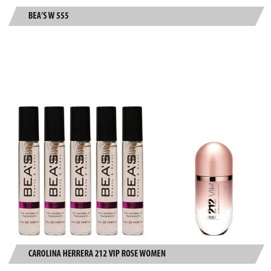 Парфюмерный набор BEAS Carolina Herrera 212 Vip Rose Women 5*5 ml W555