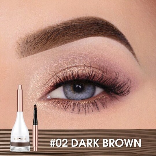 O.TWO.O Гель для бровей Dark Brown №02, 5 g (арт.SC029)