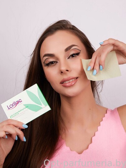 Матирующие салфетки для лица Lorilac Зеленый чай Oil-Control Blotting Papers 100шт C031