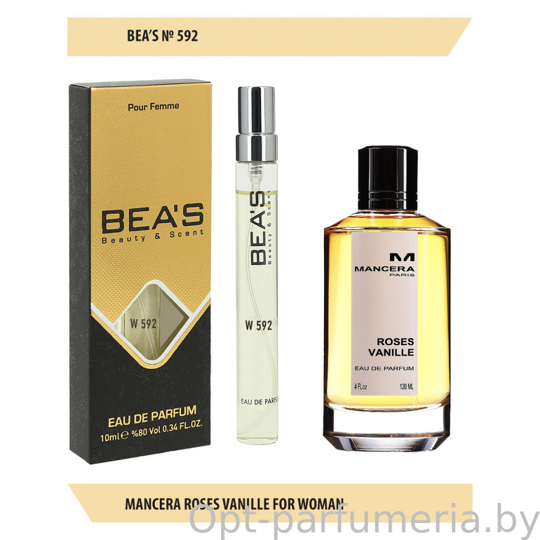 Компактный парфюм Beas W 592 Mancera Roses Vanille for women 10 ml