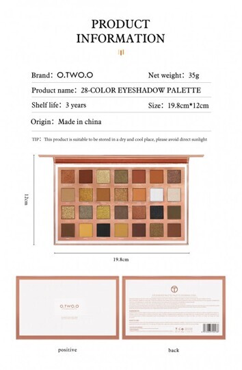 Палитра теней O.TWO.O eye essence palette 28 цветов 35г (арт.SC006)