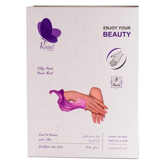 Шелковистая маска для рук Rosel Silky Hands 36g и крем для рук 6g