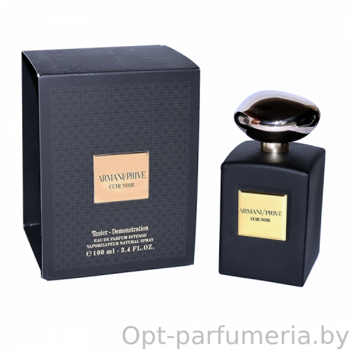 armani prive cuir noir